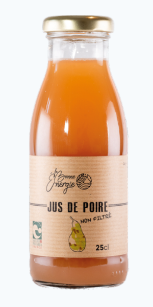 Jus de Poire Non-filtré - La Bonne Énergie