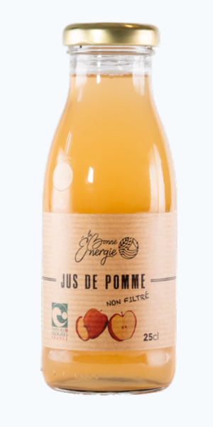 Jus de Pomme Non-filtré - La Bonne Énergie