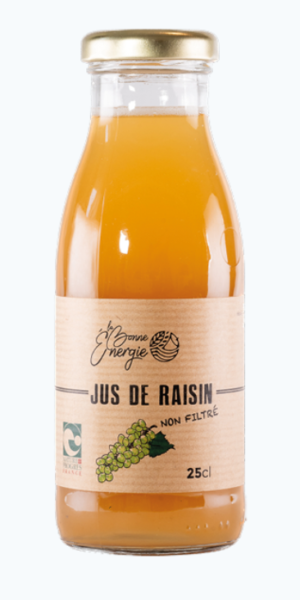 Jus de Raisin Non-filtré - La Bonne Énergie