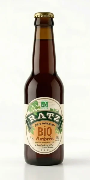 Bière Ratz - Ambrée - Bio 5°