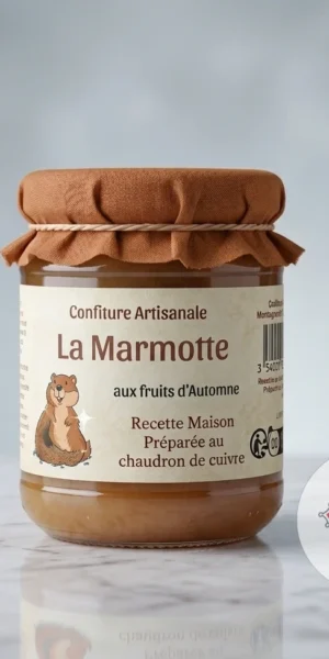 Confiture artisanale - BAUDRY La Marmotte 250g