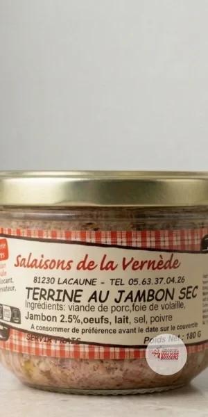 Terrine au Jambon sec - La Vernède 180g