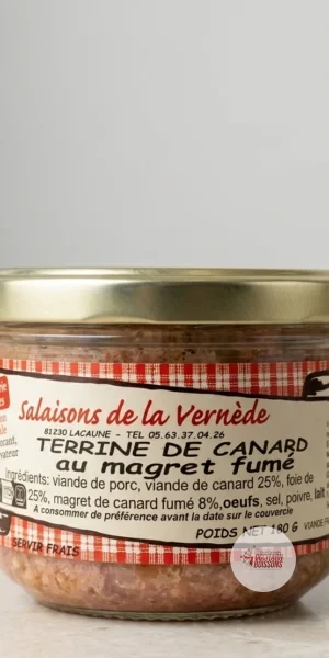 Terrine au Magret de Canard fumé - La Vernède 180g