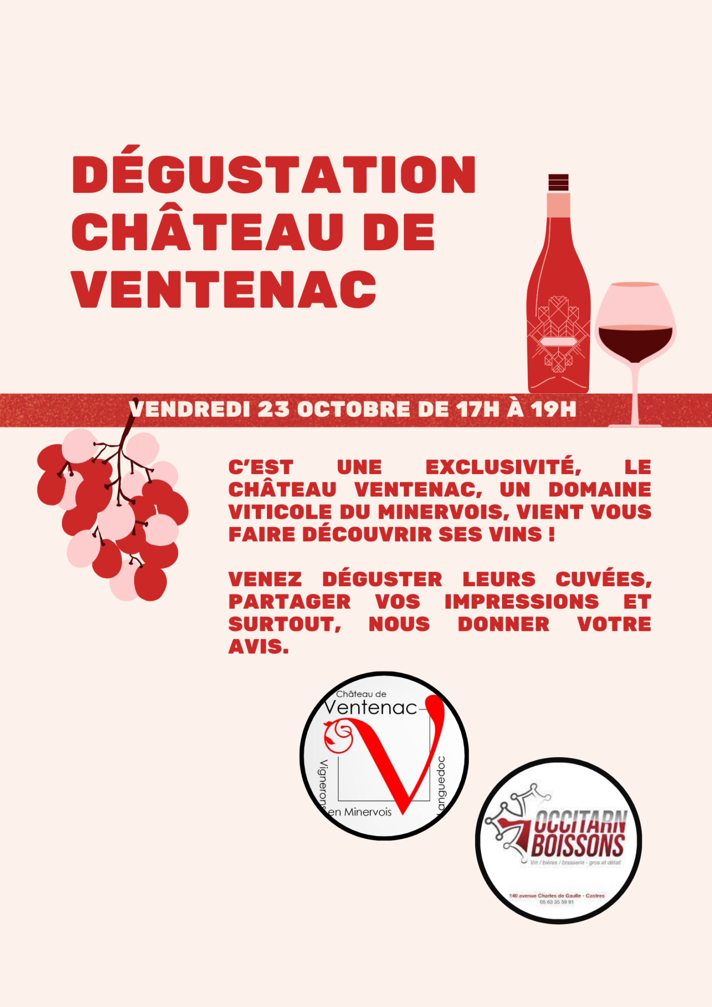 Dégustation château ventenac